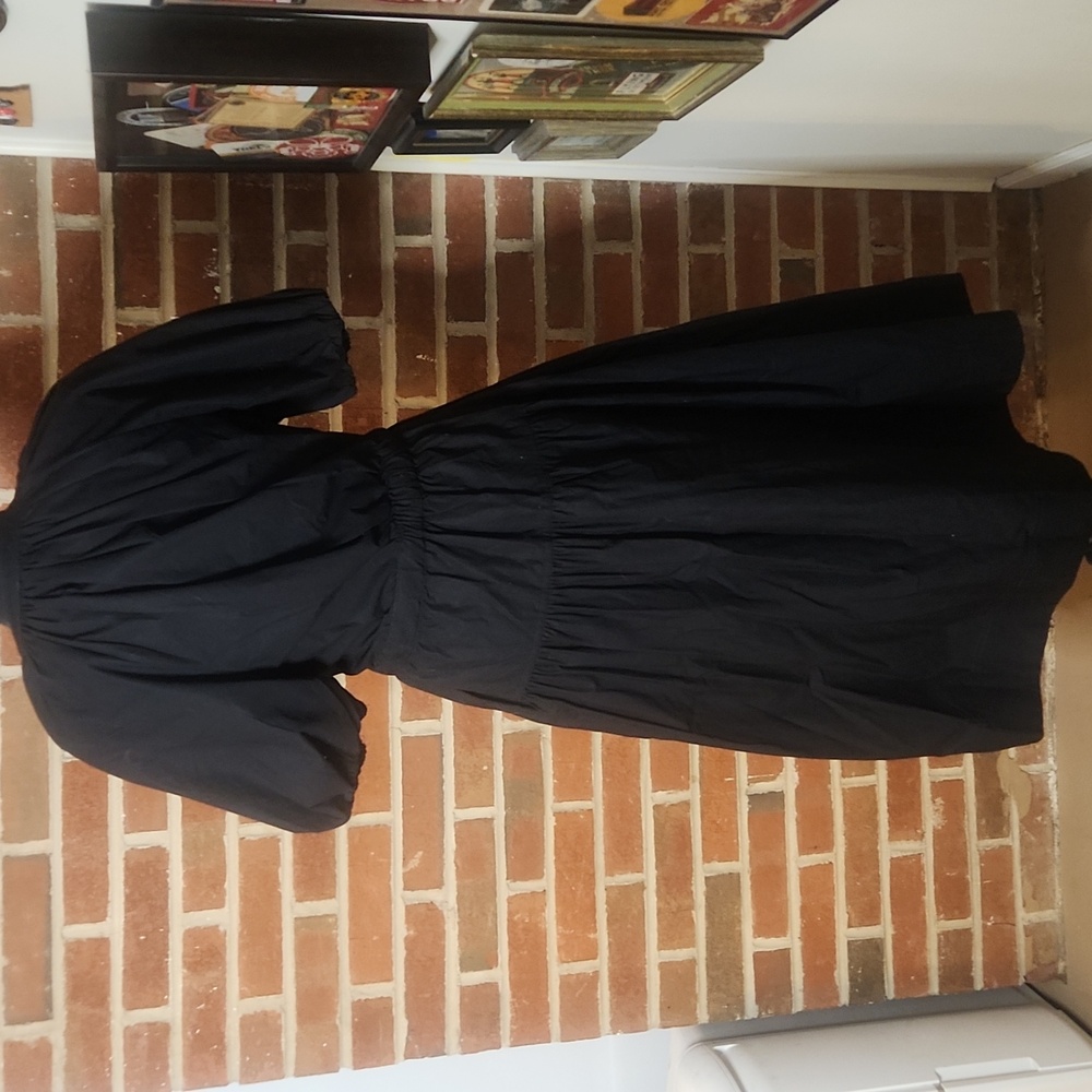 NWT Free Assembly Black Cotton Dress, Size Small - Picture 6 of 13